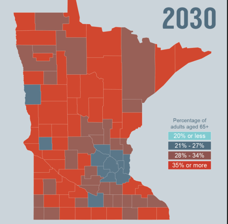 The Aging of Minnesota An Interactive View Ecumen