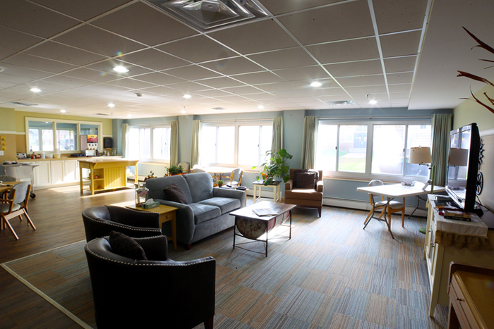 entertainment room, common room, senior living, senior housing