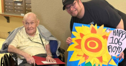 Floyd Skinner 106 years old birthday