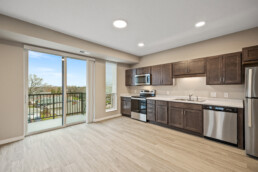 kitchen and balcony